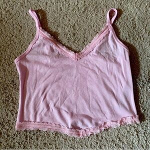 Pink Lace Camisole Top